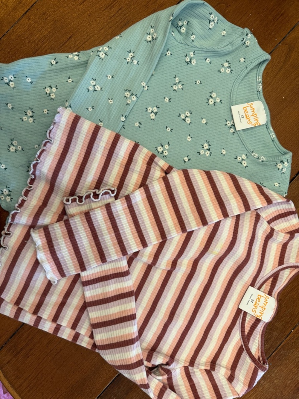 Two jumping beans ribbed long sleeve shirts